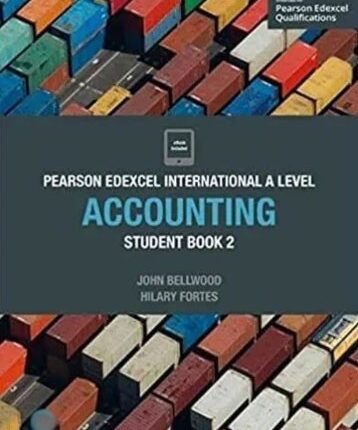 Pearson Edexcel International AS A Level Accounting Student Book 2 - Front cover