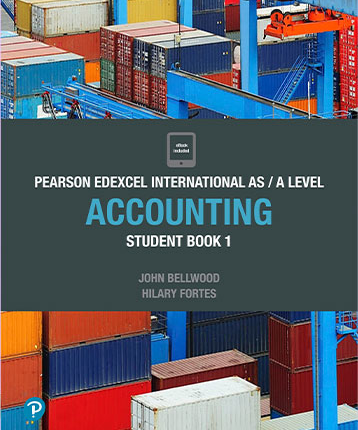 Pearson Edexcel International AS A Level Accounting Student Book 1 book cover