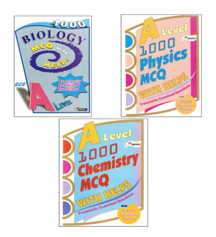A Level 1000 MCQs with Helps Redspot – 3 Book Bundle 2025 Image Cover