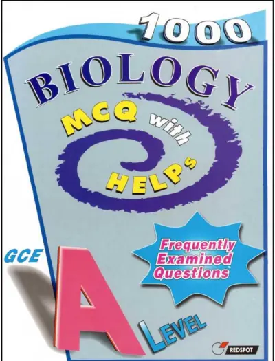 A Level Biology 1000 MCQs With Helps by Redspot Book Cover