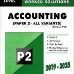 Redspot A Level Accounting Paper 2 Classified – All Variants for 2026 Exams Front cover