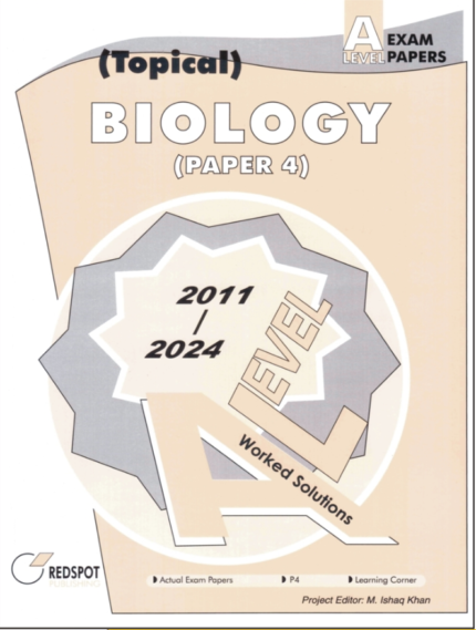 Redspot A Level Biology P4 Topical Solved 2025 Edition book cover