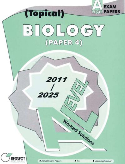 Redspot A Level Biology P4 Topical Solved 2026 Edition front cover