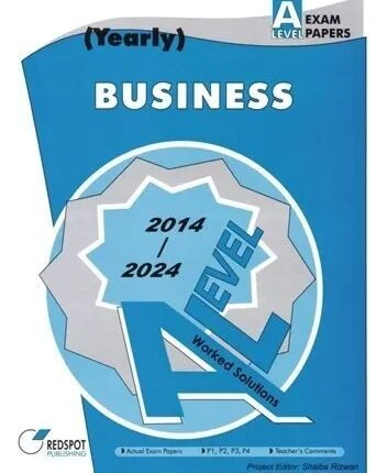 Redspot A Level Business Studies Yearly 2025 Edition book cover