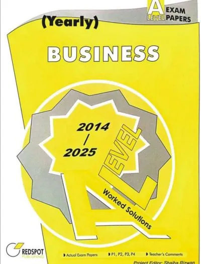 Redspot A Level Business Studies Yearly 2026 Edition Redspot A Level Business Studies Yearly 2026 Edition