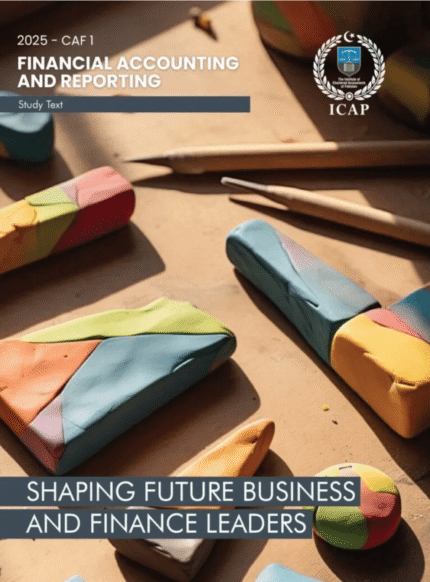 CA CAF-1 Financial Accounting & Reporting 1 Study Text 2025 – Complete CA Guide Book Cover Pakistan