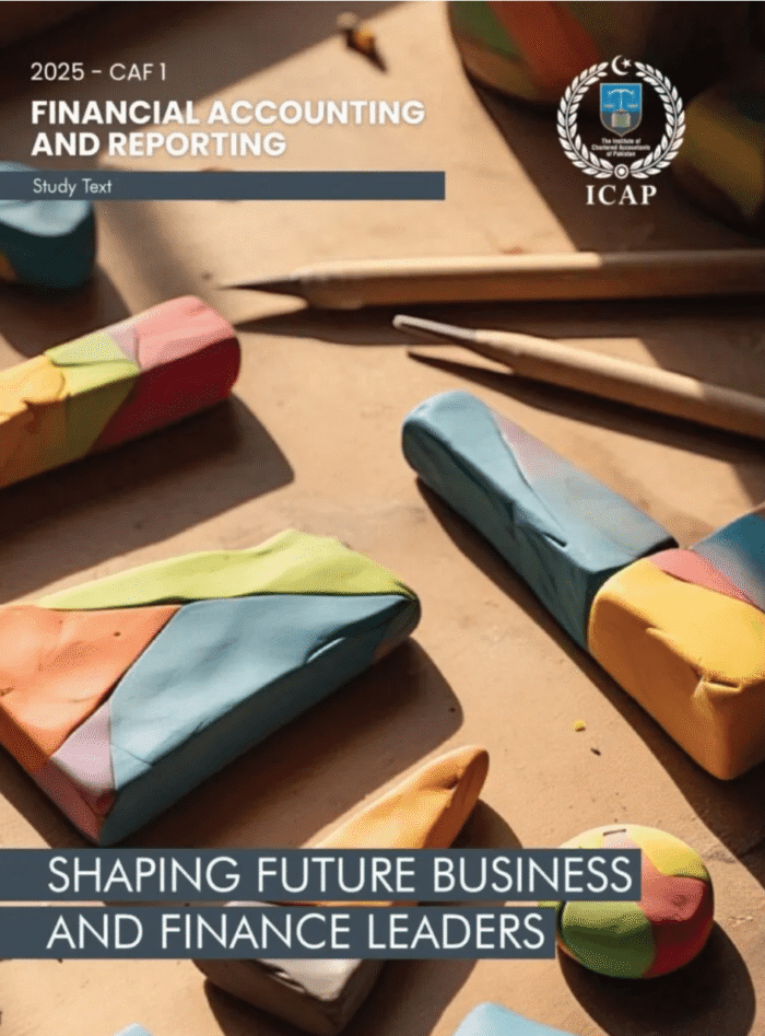 CA CAF-1 Financial Accounting & Reporting 1 Study Text 2025 – Complete CA Guide Book Cover Pakistan