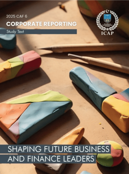 ICAP CAF-6 Corporate Reporting Study Text 2025 – CA Guide Book Cover