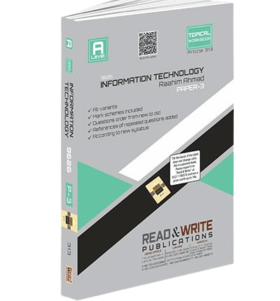 A Level Information Technology Paper 3 Topical Workbook Article 313 Book Cover