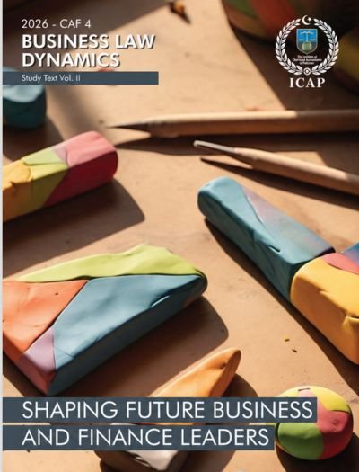 CA CAF 4 Business Law Dynamics Vol 2 Study Text 2026 ICAP Cover