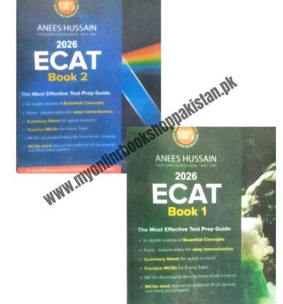 Anees Hussain ECAT Books Cover