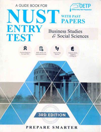 NUST Entry Test Business and Social Sciences Guide Book cover