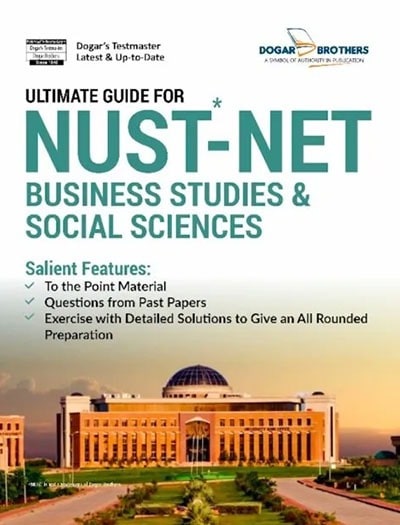 NUST NET Business Studies and Social Sciences 2025 Guide Dogar Brothers Book Cover