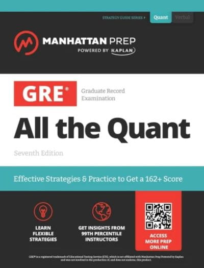 Manhattan Prep GRE All the Quant 7th edition book cover