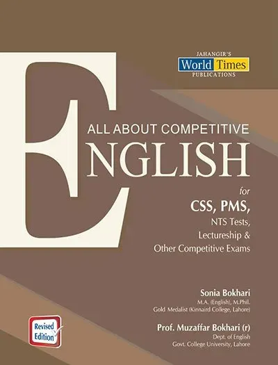 All About Competitive English By Sonia Bokhari And Muzaffar Bokhari JWT book cover