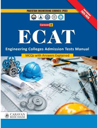 Caravan ECAT Engineering Colleges Admission Test Manual MCQs 2026 Edition Book Cover