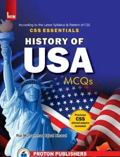 History Of USA MCQs (CSS Essentials) - Proton Publisher Book Cover