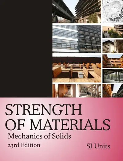 Strength of Materials Mechanics of Soilds by R. S. Khurmi 23rd Edition book Cover