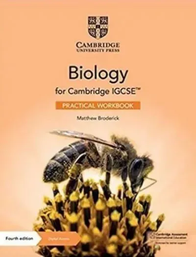 Cambridge IGCSE Biology Practical Workbook 4th Edition Book cover