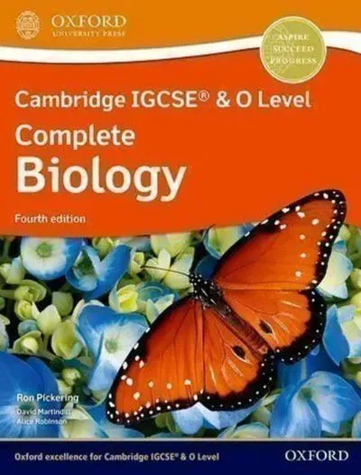 Cambridge IGCSE & O Level Complete Biology Student Book 4th Edition Oxford book cover