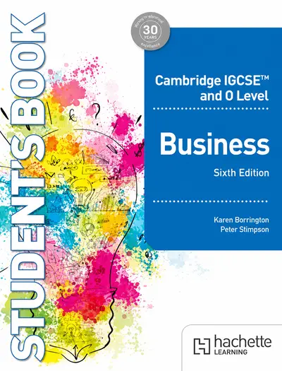 Cambridge IGCSE and O Level Business Student’s Book 6th Edition book cover