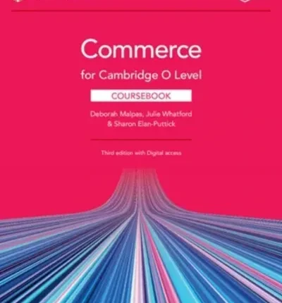 Cambridge O Level Commerce Coursebook 3rd Edition book cover