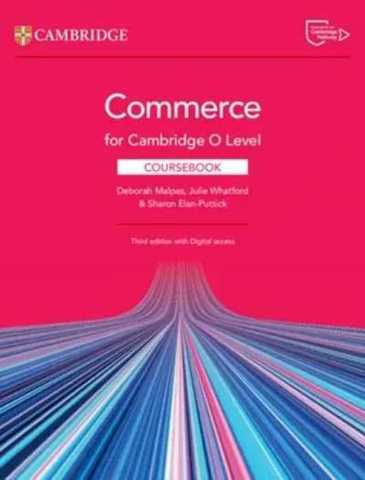 Cambridge O Level Commerce Coursebook 3rd Edition book cover