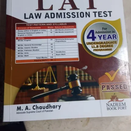 LAT Test Book By MA Chaudhary N Series 2026