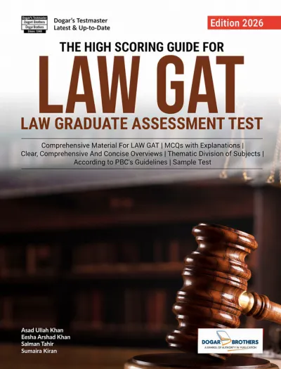 LAW GAT (Graduate Assessment Test) Guide Dogar brothers 2026 Edition Book cover