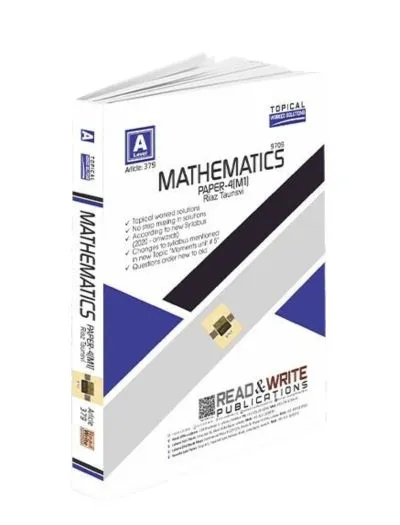 Mathematics A Level Paper 4 (M1) Topical Worked Solutions Article No 379 Book cover
