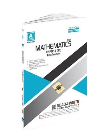 Mathematics A Level Paper 5 (S1) Topical Worked Solutions Article No 380 Book cover