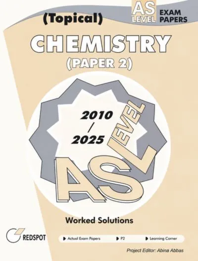 Redspot AS Level Chemistry Paper 2 P2 Topical 2026 Edition Cover