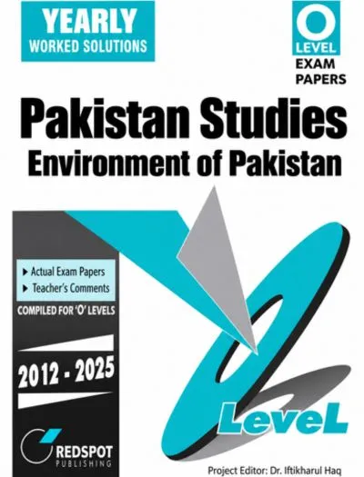 Redspot O Level Pakistan Studies Geography Yearly 2026 Edition Cover